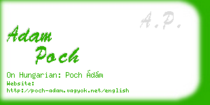 adam poch business card